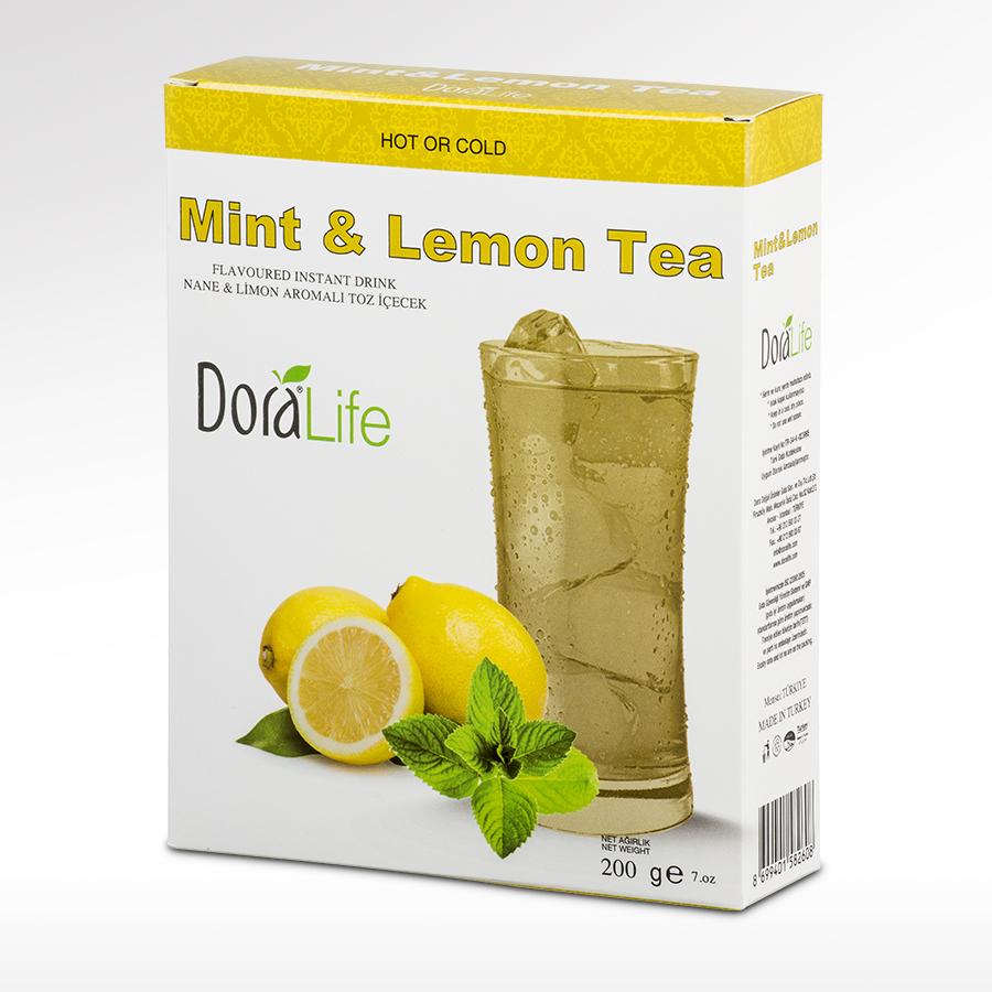 Selected image for DORALIFE Prašak za pripremu osvežavajućeg bezalkoholnog pića sa ukusom limuna i nane 200g