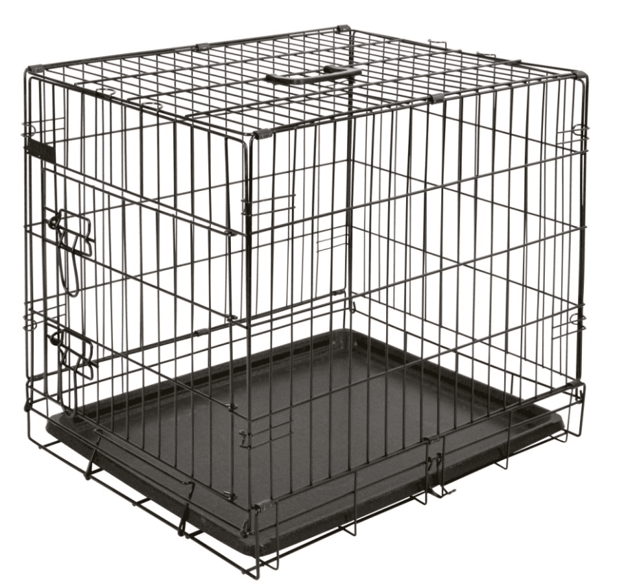 Sklopiv kavez za pse, Plastična tacna, 63x48x57 cm, Jedna vrata
