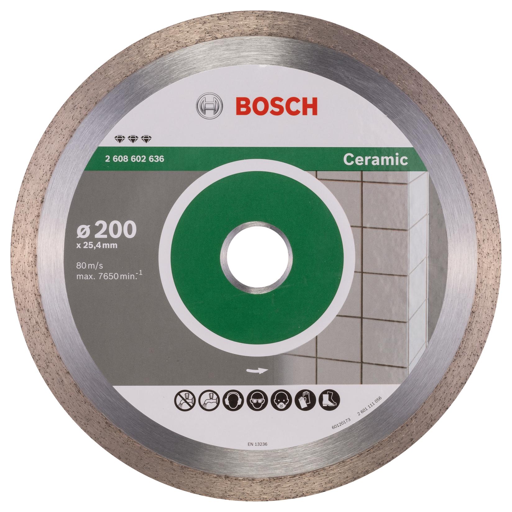 Bosch Dijamantska rezna ploča Best for Ceramic 2608602636, 200 x 25,40 x 2,2 x 10 mm