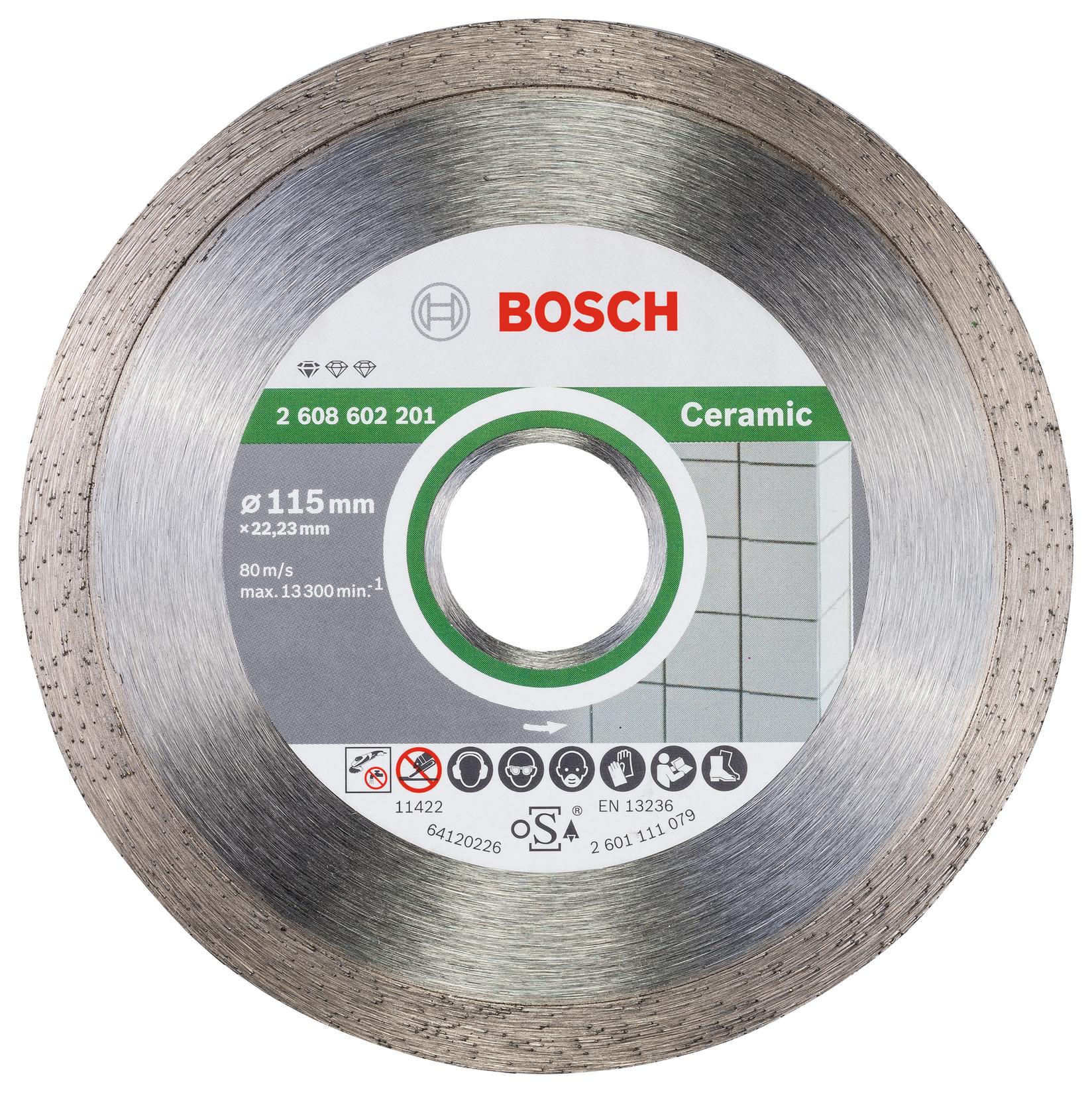 Selected image for Bosch Dijamantska rezna ploča Standard for Ceramic 2608602201, 115 x 22,23 x 1,6 x 7 mm