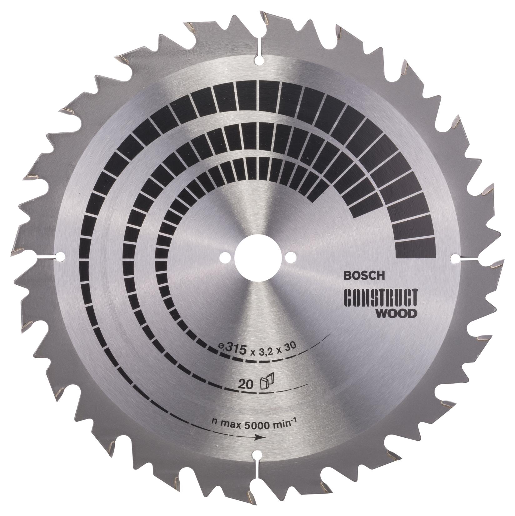 Bosch List kružne testere Construct Wood 2608640701, 315 x 30 x 3,2 mm; 19