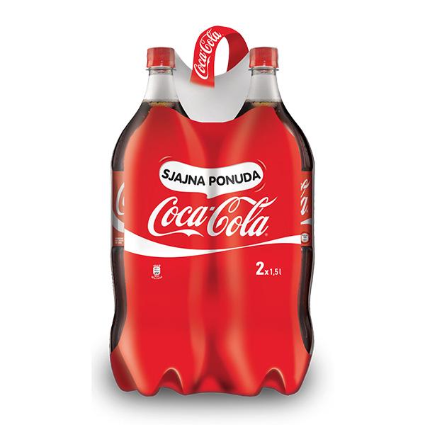 Coca-Cola Gazirani sok, 2x1.5L