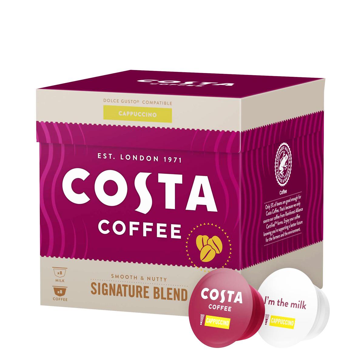 Selected image for COSTA COFFEE Dolce Gusto Kapsule Signature Blend Cappuccino 16/1