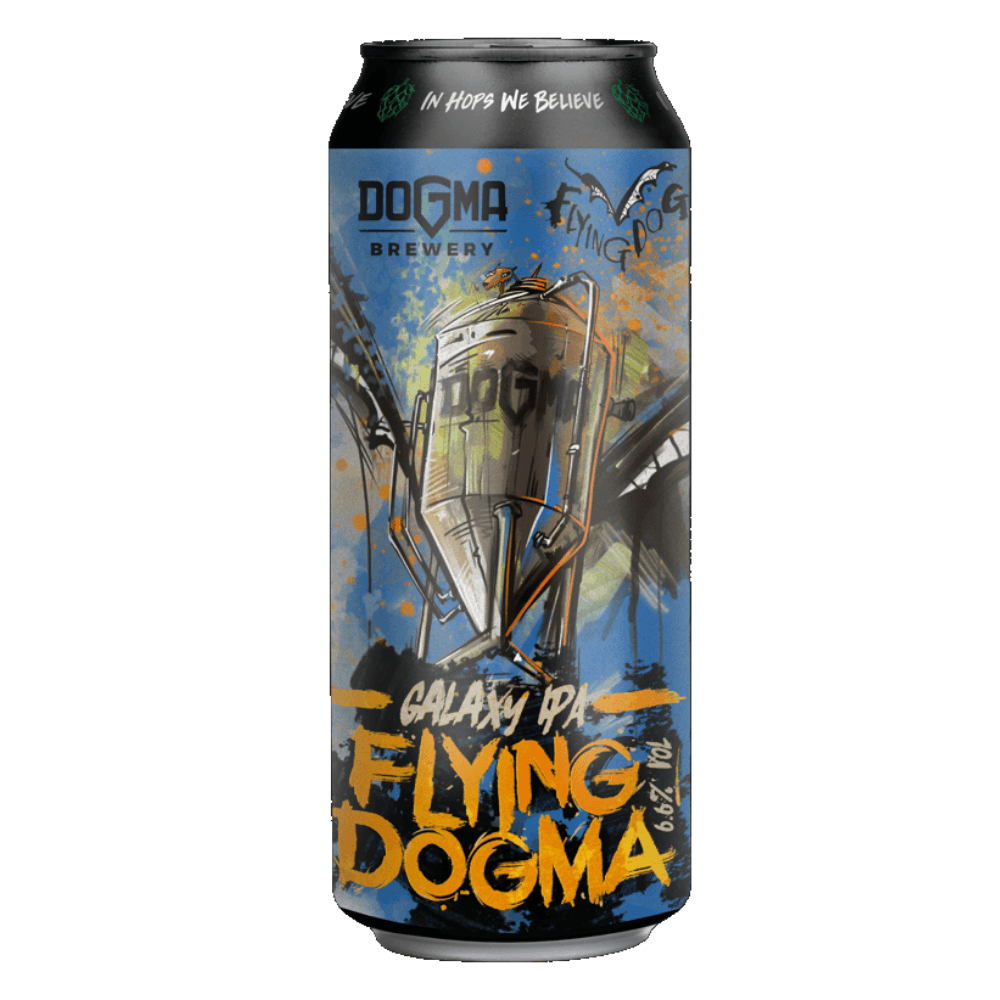 Selected image for DOGMA Pivo Flying Dogma limenka 0.5l