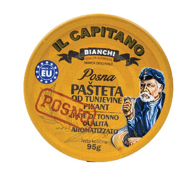 IL CAPITANO Posna pašteta od tunjevine, Pikant, 95g