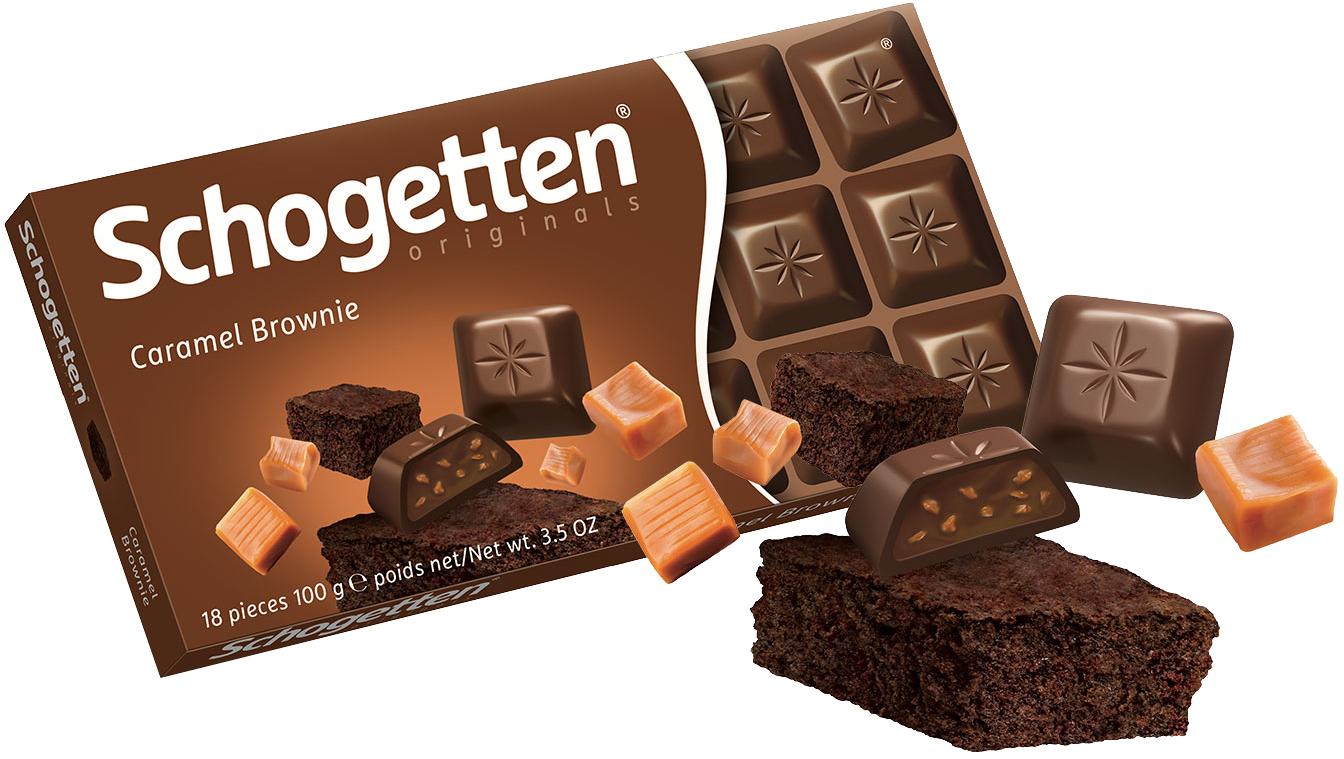 SCHOGETTEN Čololada Caramel Brownie, 100g