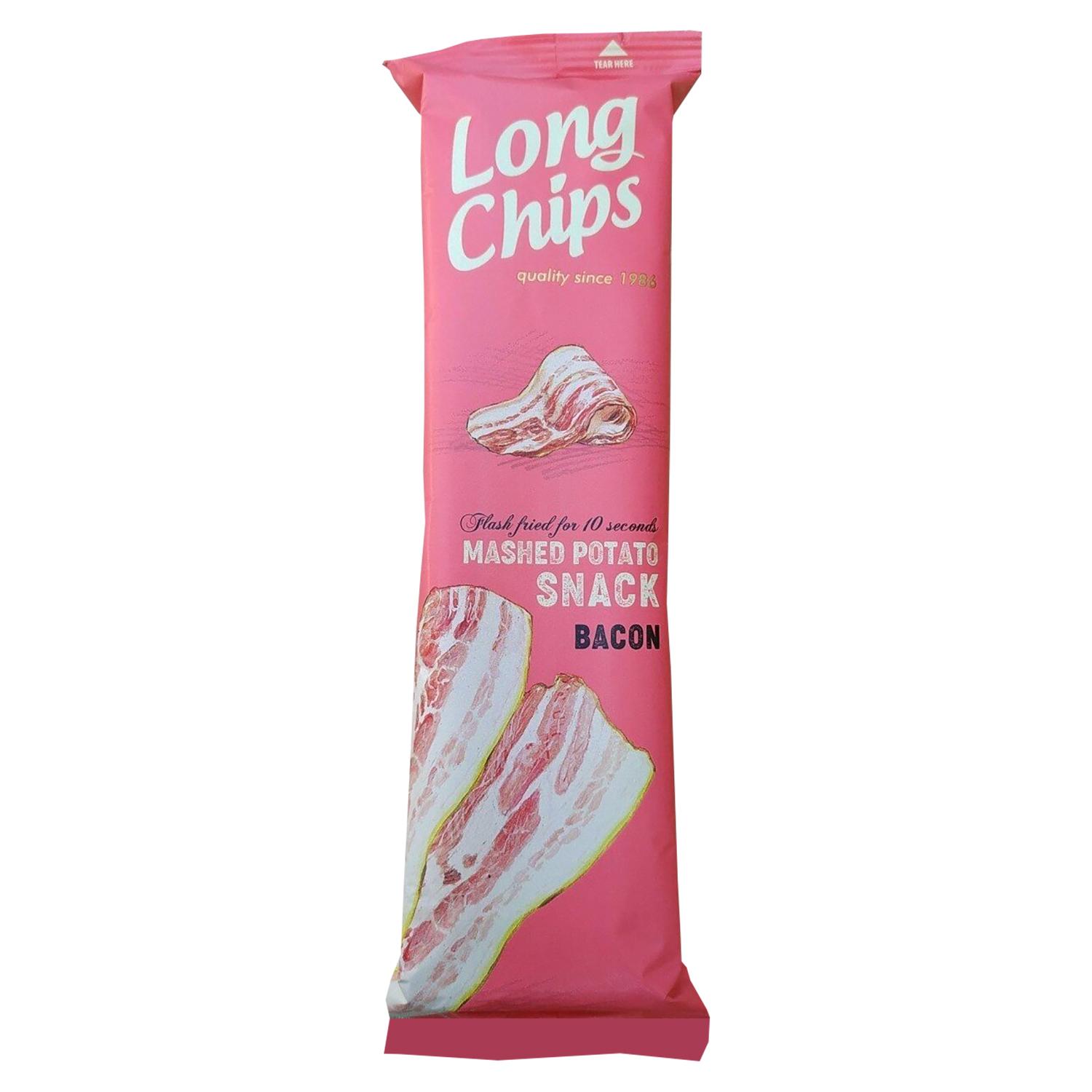 LONG CHIPS Čips slanina, 75g