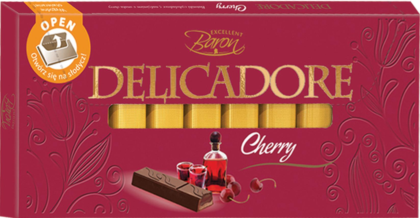 BARON DELICADORE Čokolada sa trešnjom u štanglicama, 200g