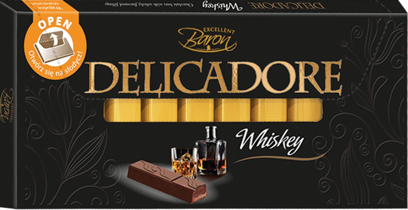 BARON DELICADORE Čokolada Whiskey u štanglicama, 200g