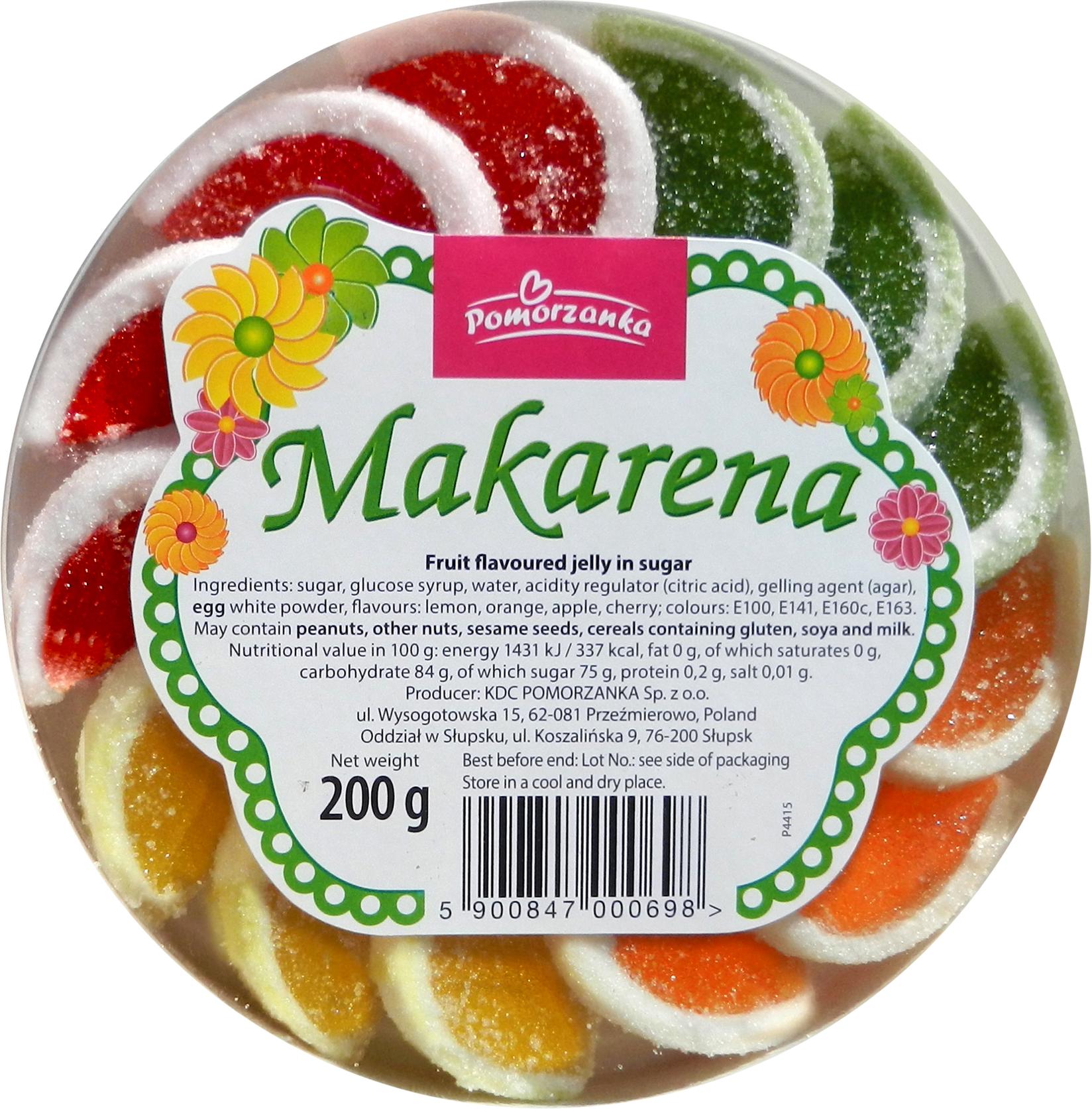 POMORZANKA Žele bombone Makarena, 200g