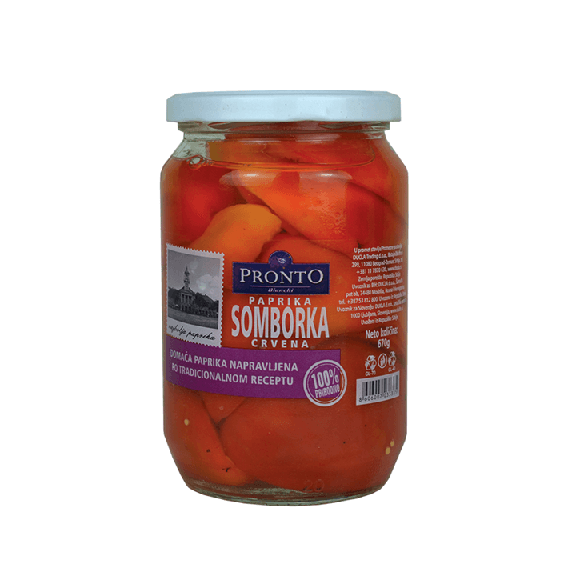 PRONTO Barena paprika, Crvena somborka, 720ml