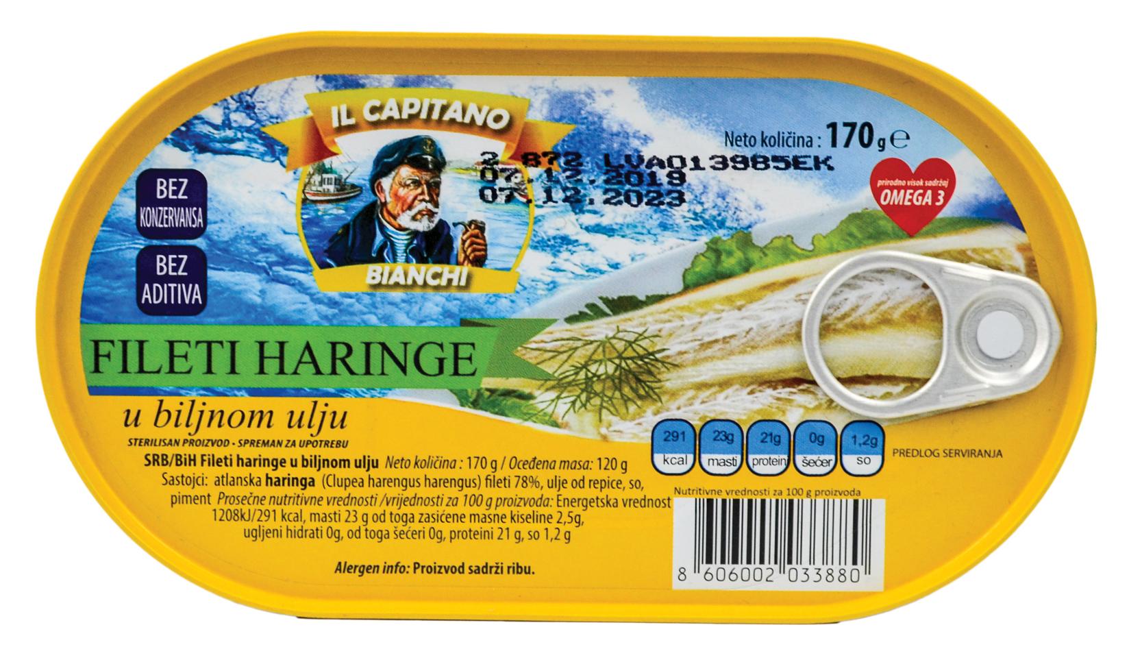 IL CAPITANO Haringa, 170g