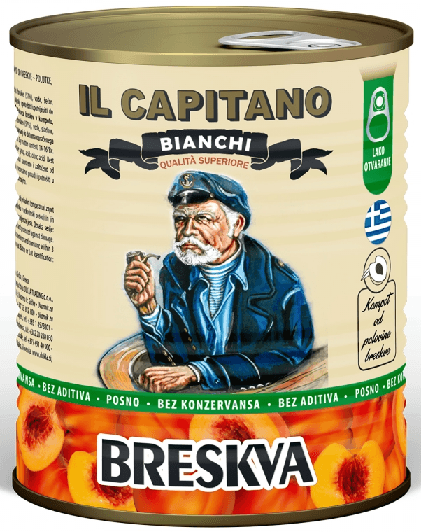 IL CAPITANO Kompot breskva, 850ml