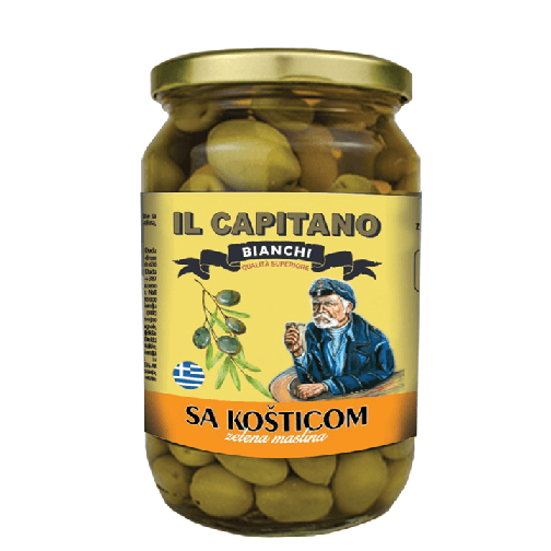 IL CAPITANO Zelene masline sa košticom, 720g