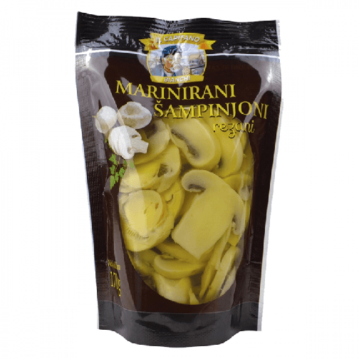 IL CAPITANO Marinirani šampinjoni, Rezani, 170g