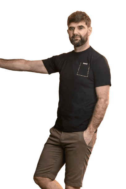 Doumos Muška majica, Crna