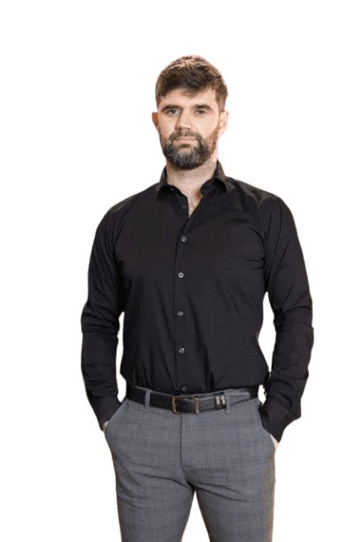 Doumos Muška košulja, Crna