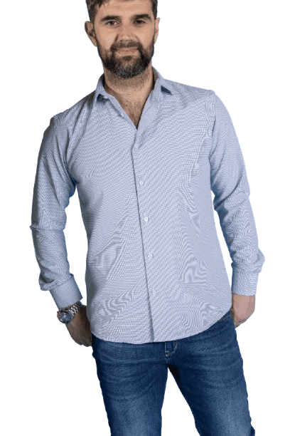 Doumos Muška košulja, Svetloplava