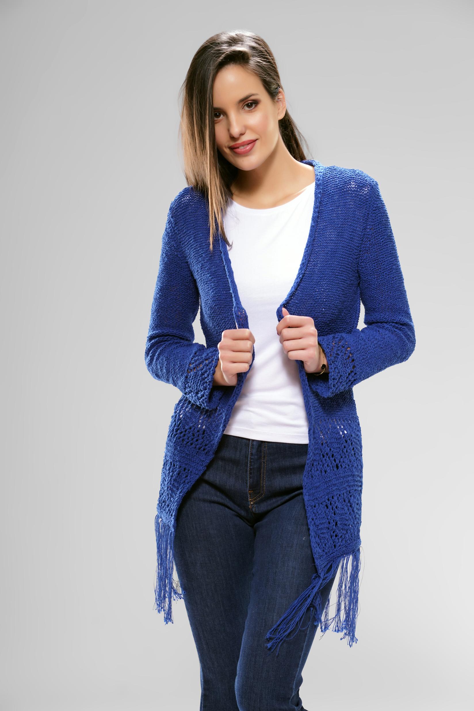 EDI Ženski kardigan, Plavi