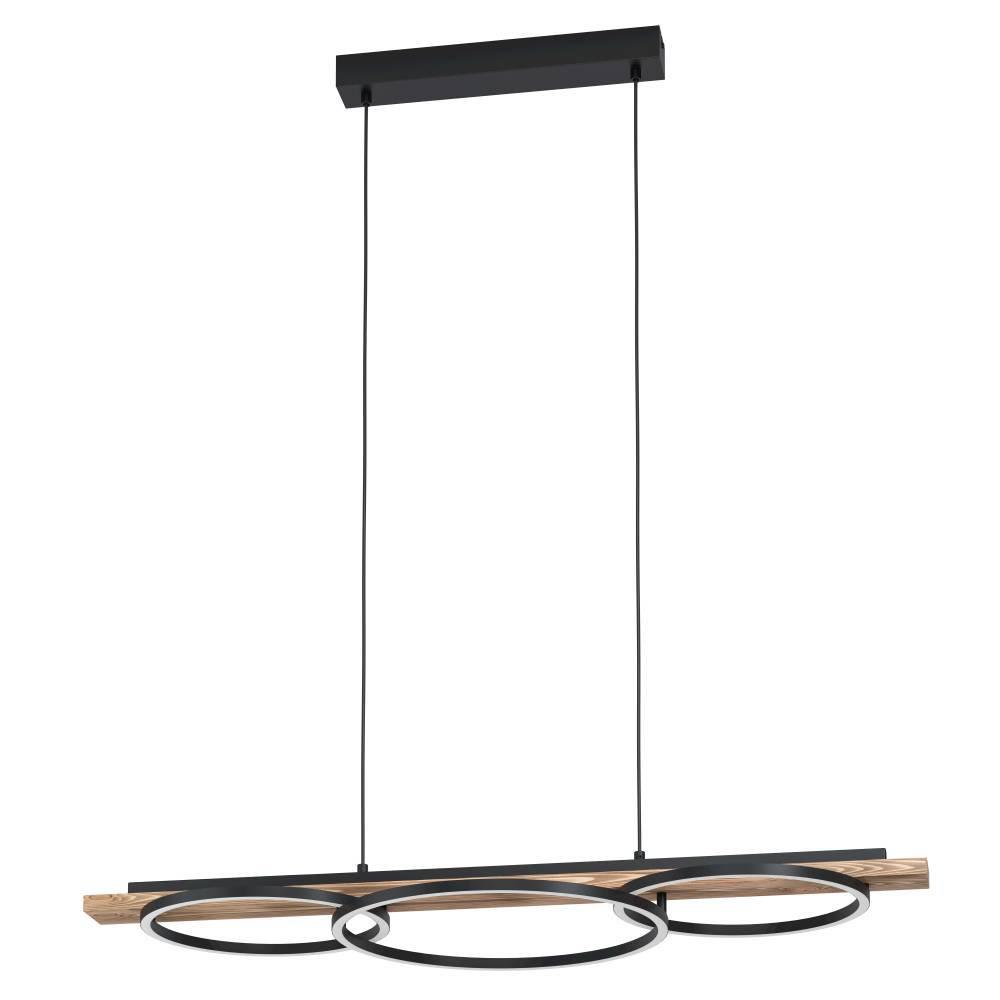 EGLO Boyal Visilica, LED, 3x12,5W, IP20, Crna-rustična smeđa