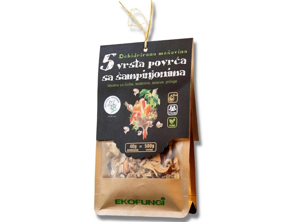 Selected image for EKOFUNGI Gourmet Mix Organski šampinjoni sa povrćem bez glutena 40g