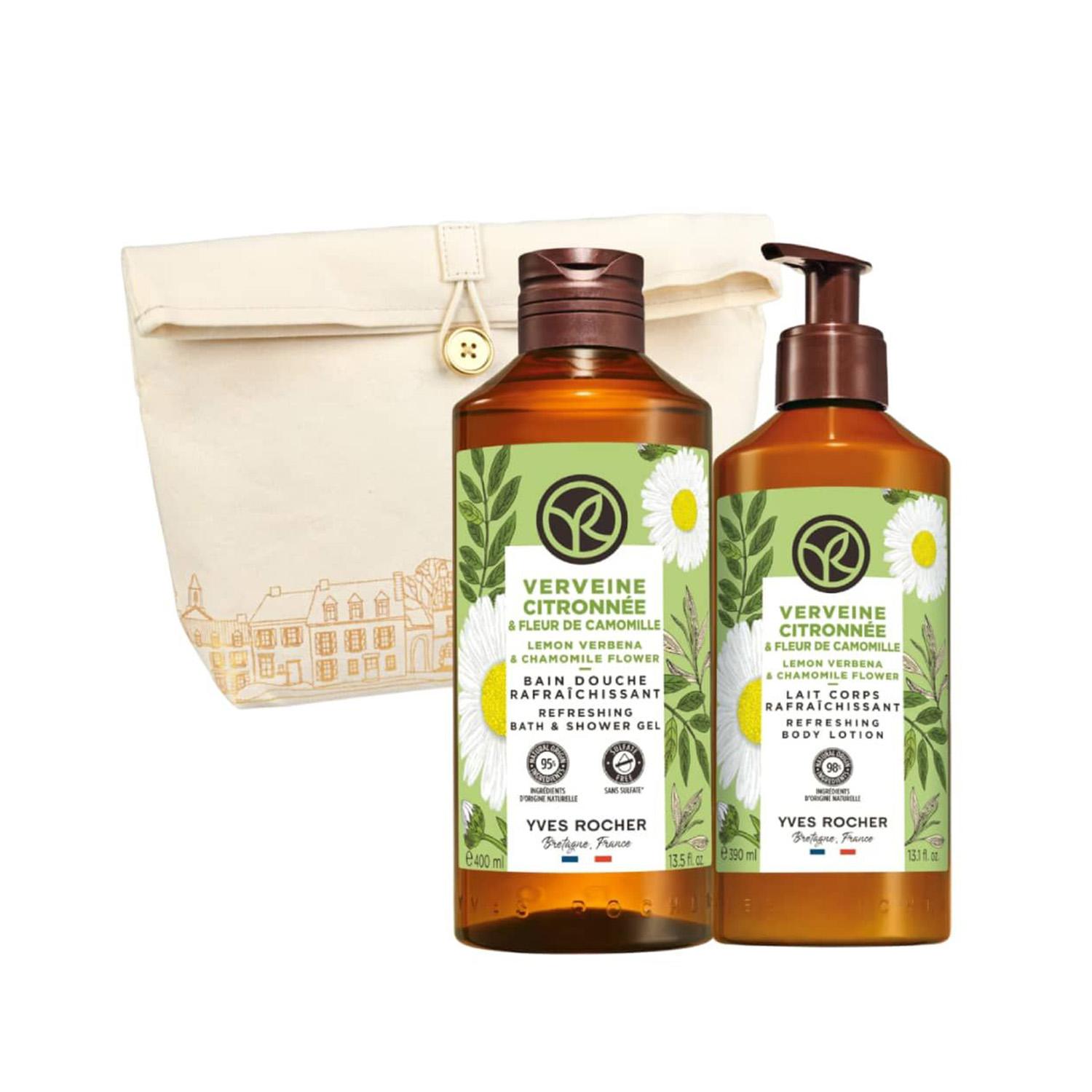 Yves Rocher Ženski set Limunska verbena i kamilica, 790 ml