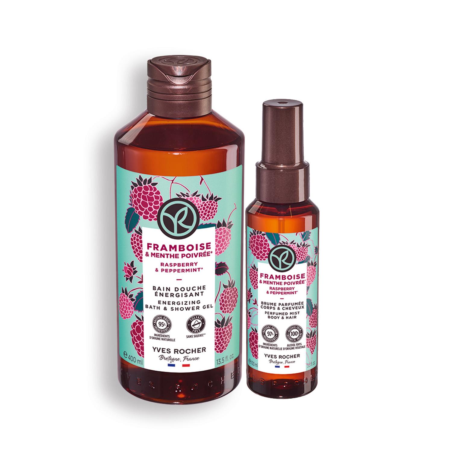 Yves Rocher Ženski set Malina i menta, 500 ml