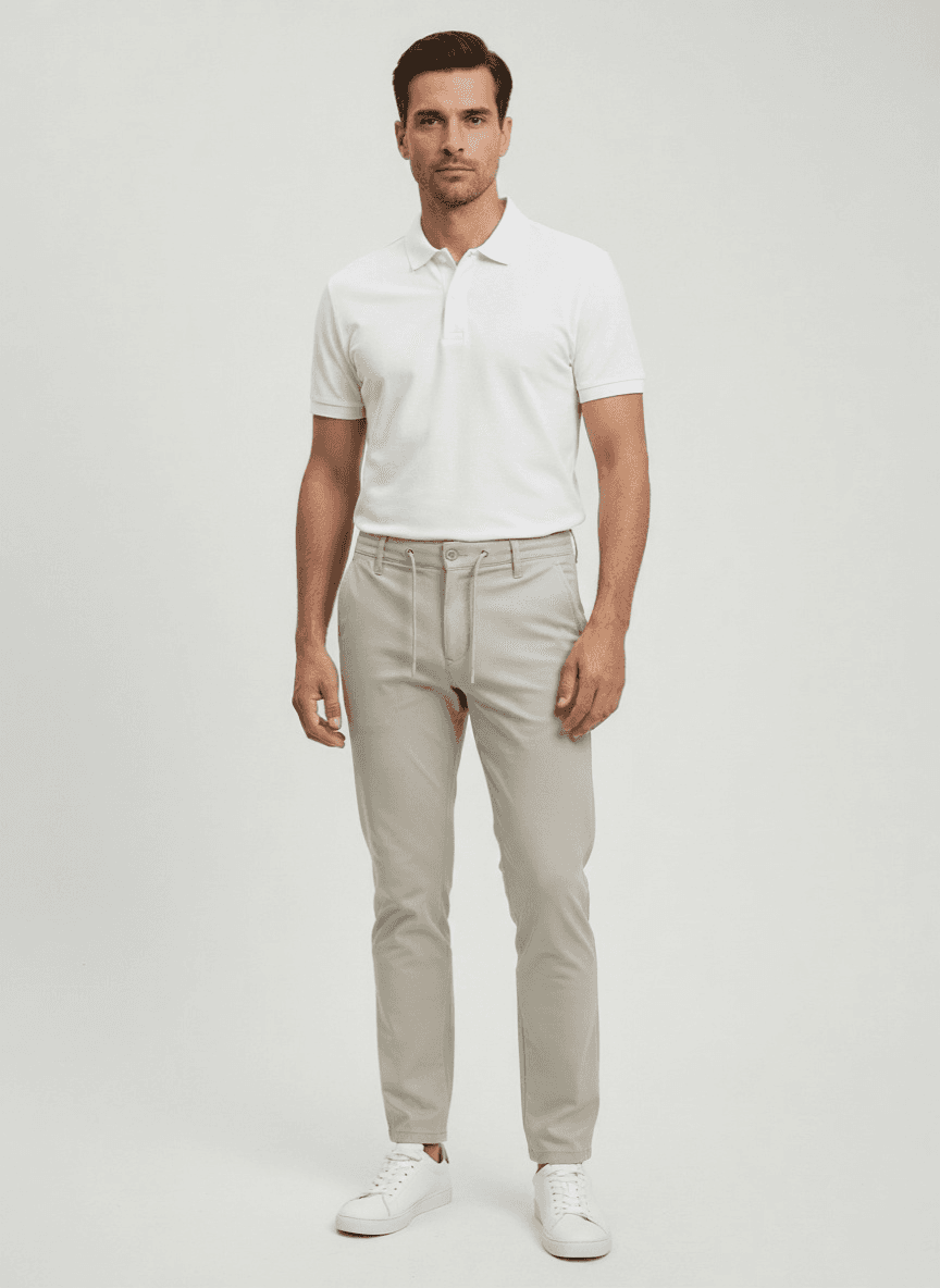 Elit Fashion Muške pantalone, Slim fit, Bež