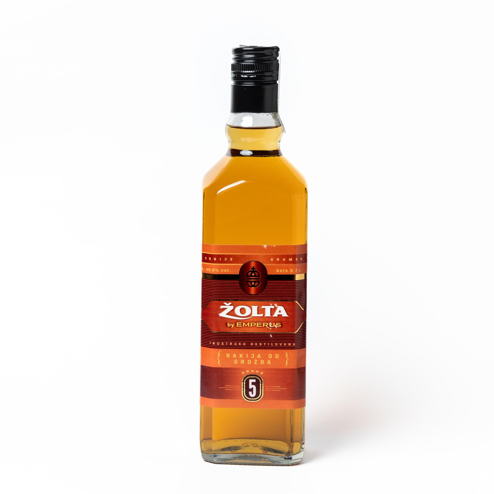 Emperus Rakija od grožđa Žolta barik 5, 0,7l