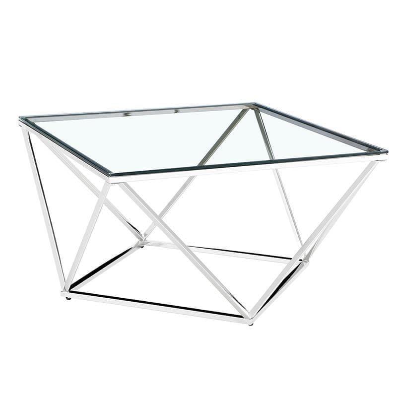 Ena Sto 100x100x46cm, Srebrne boje