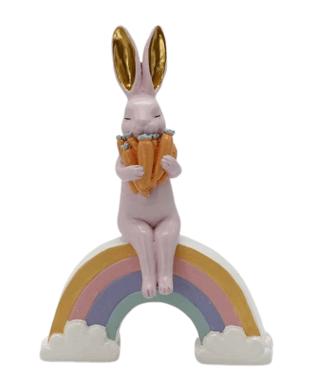 Ena Figura Zeka na dugi 15x6x21cm, Roze