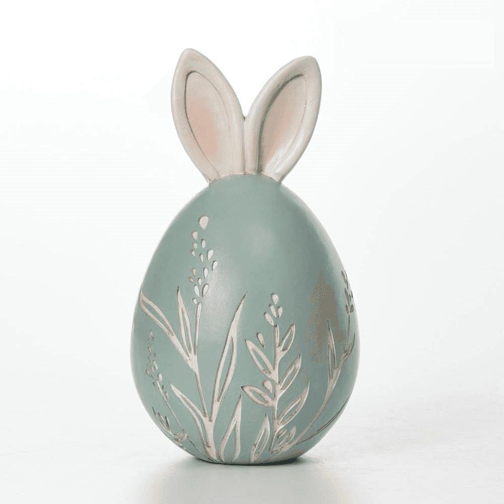 Ena Figura Jaje zeka 13x13x22cm, Zelena