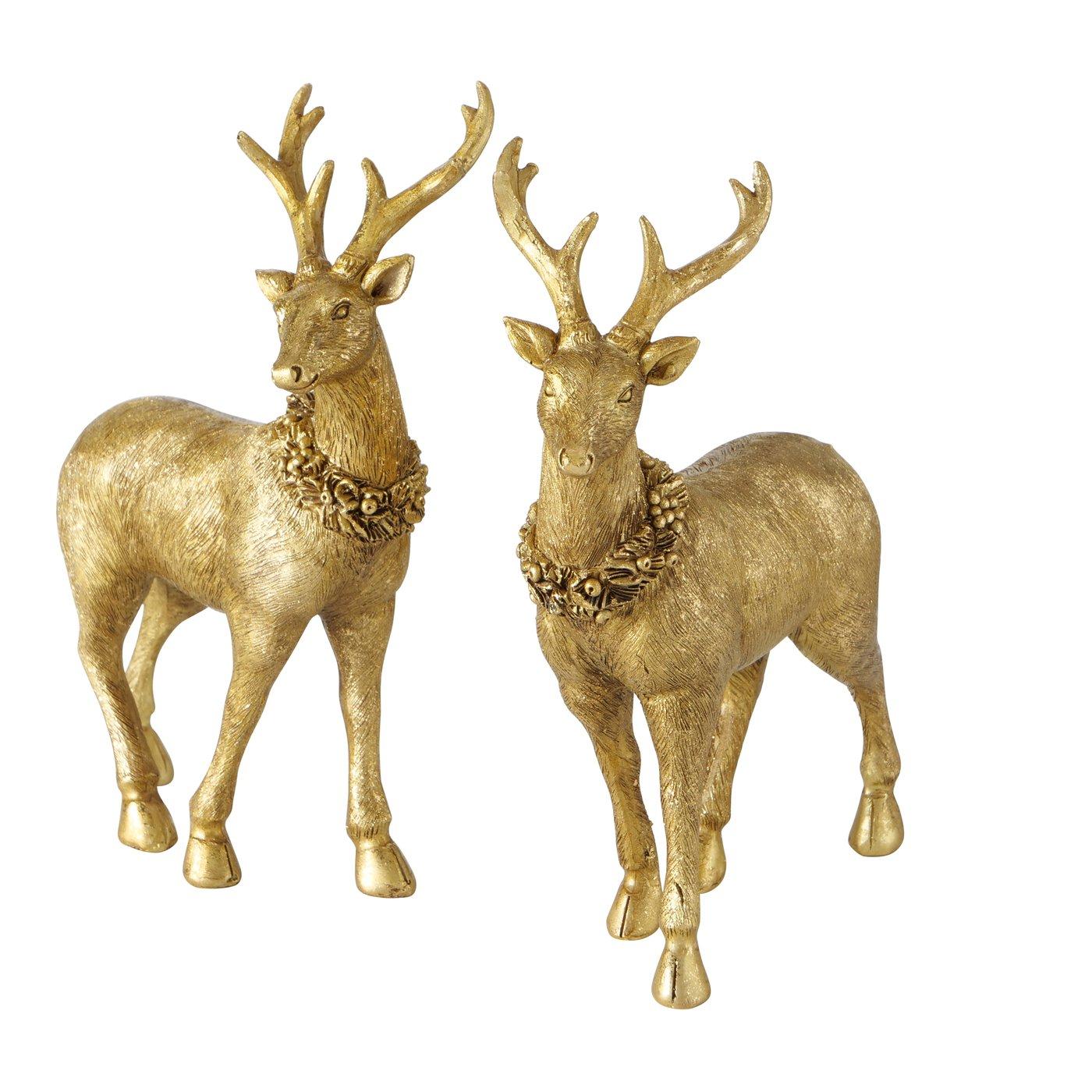 ENA Novogodišnji ukras Irvas, Zlatne boje