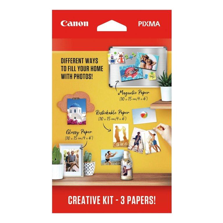Selected image for CANON Papir Pixma Creative Kit (MG101 4x6, RP-10 4x6, PP201 4x6) 15.24 x 10.16 cm 60/1