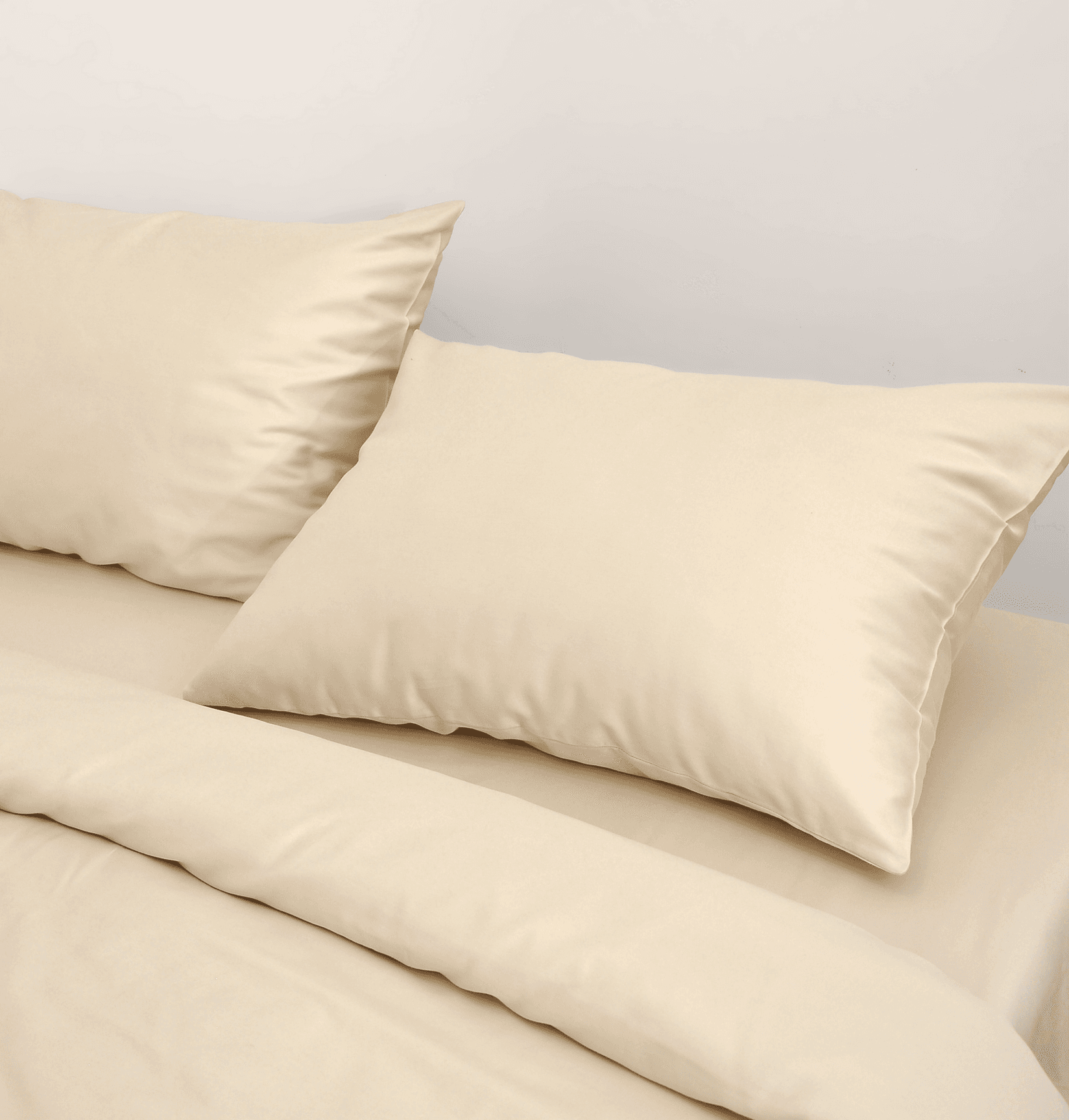 Esens Komplet posteljine, Pamuk Saten, 160×200cm, 4 dela, Vanila