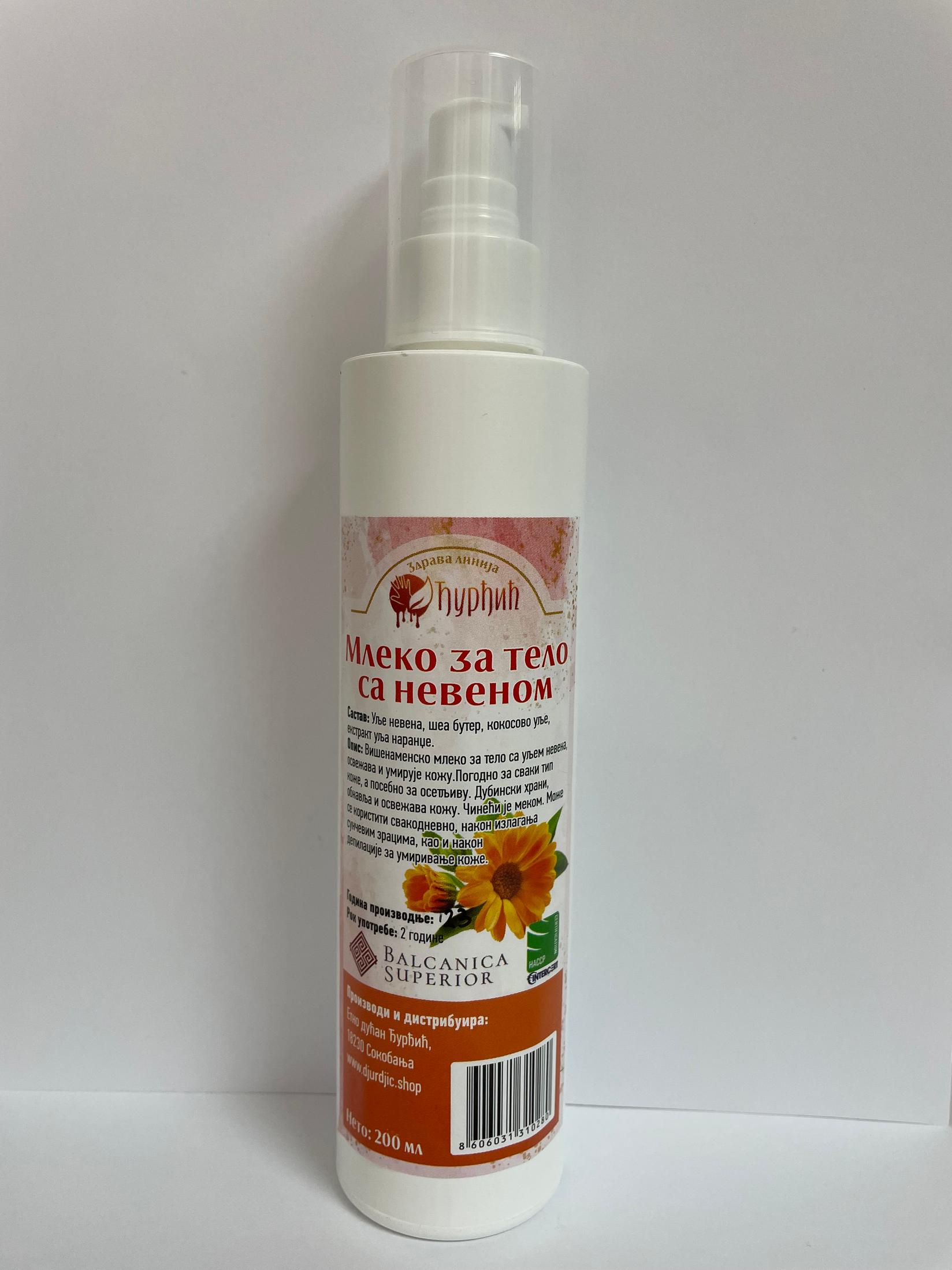 Etno Dućan Đurđić Mleko za telo sa nevenom, 200ml