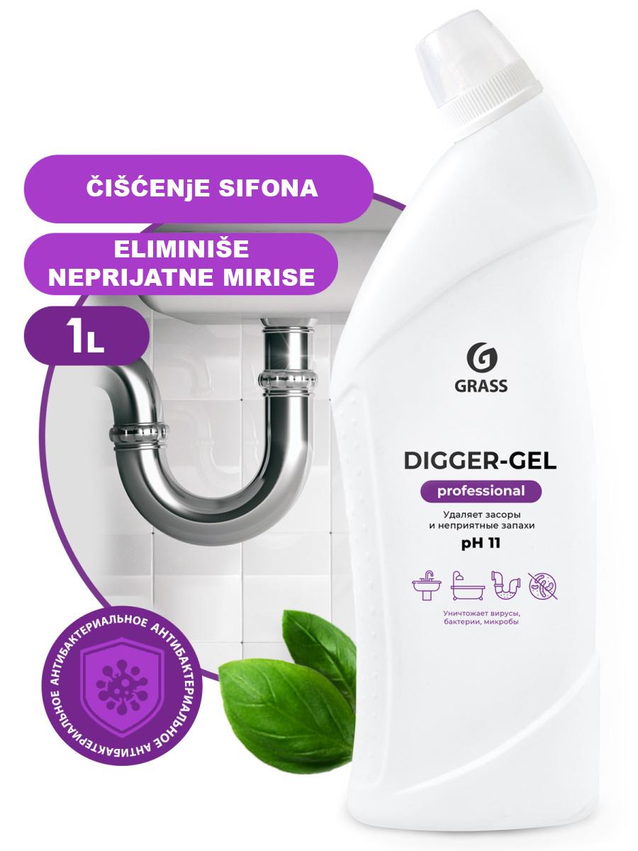 GRASS Sredstvo za čišćenje sifona DIGGER GEL - PROFESSIONAL LINE 1L
