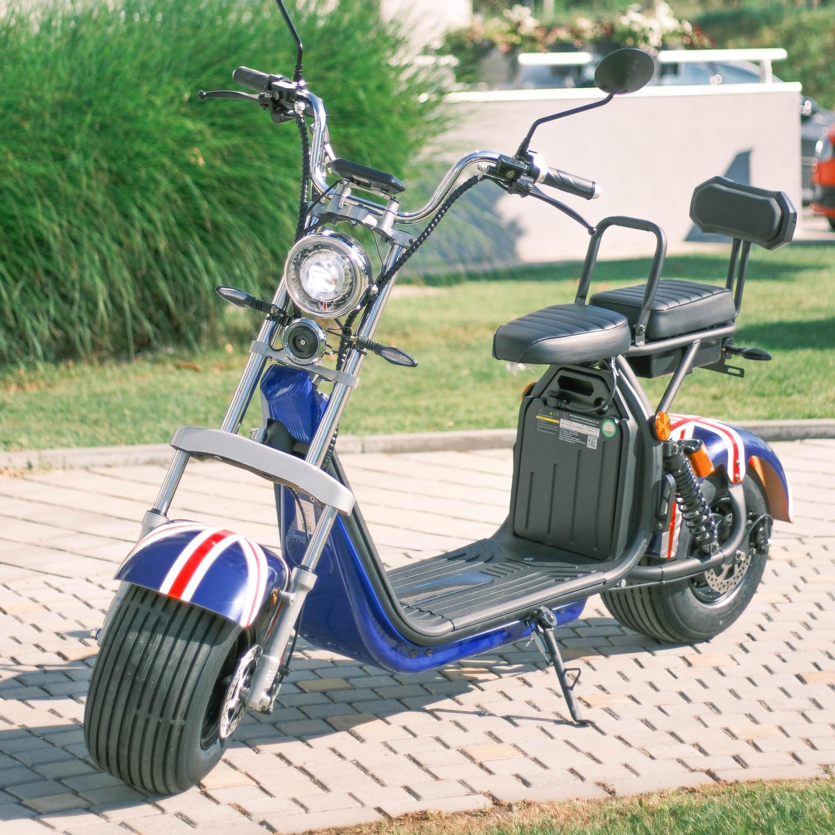 Eurobajk Električni skuter City Coco, Plavi