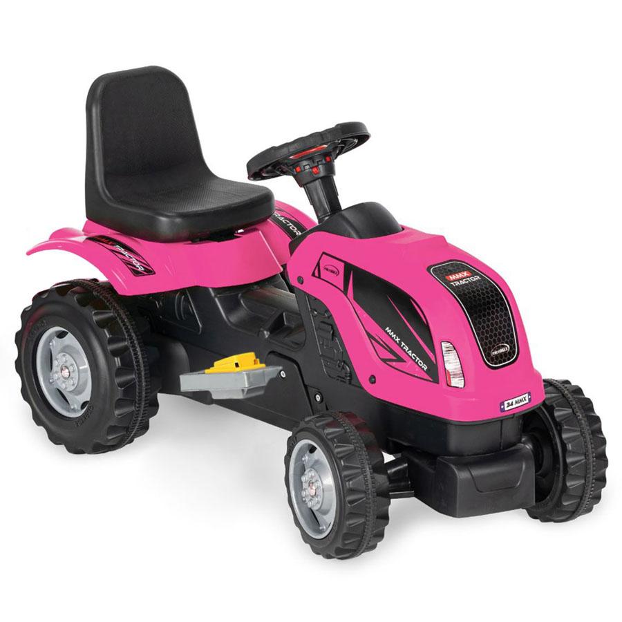 Eurobajk Traktor na akumulator za decu MMX 6V, Roze