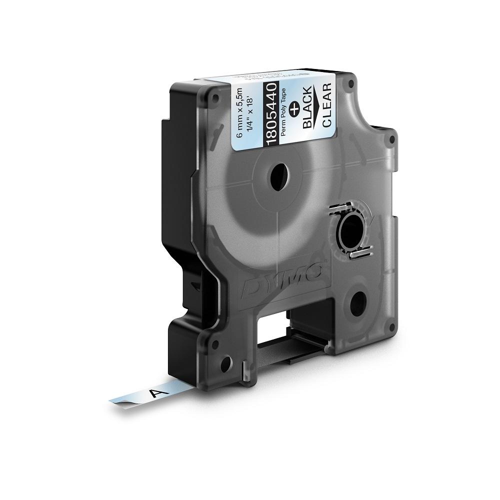 DYMO Traka providna sa crnim tekstom IND Poliester  6mmx5.5m