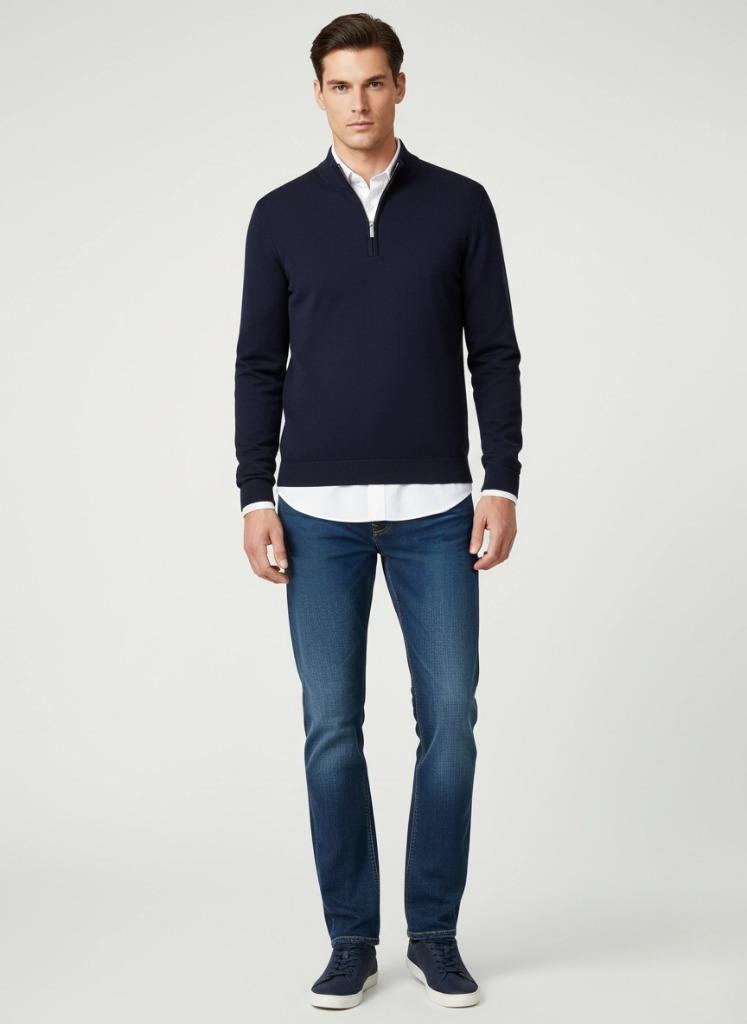 Elit Muške farmerke Slim fit, Teget