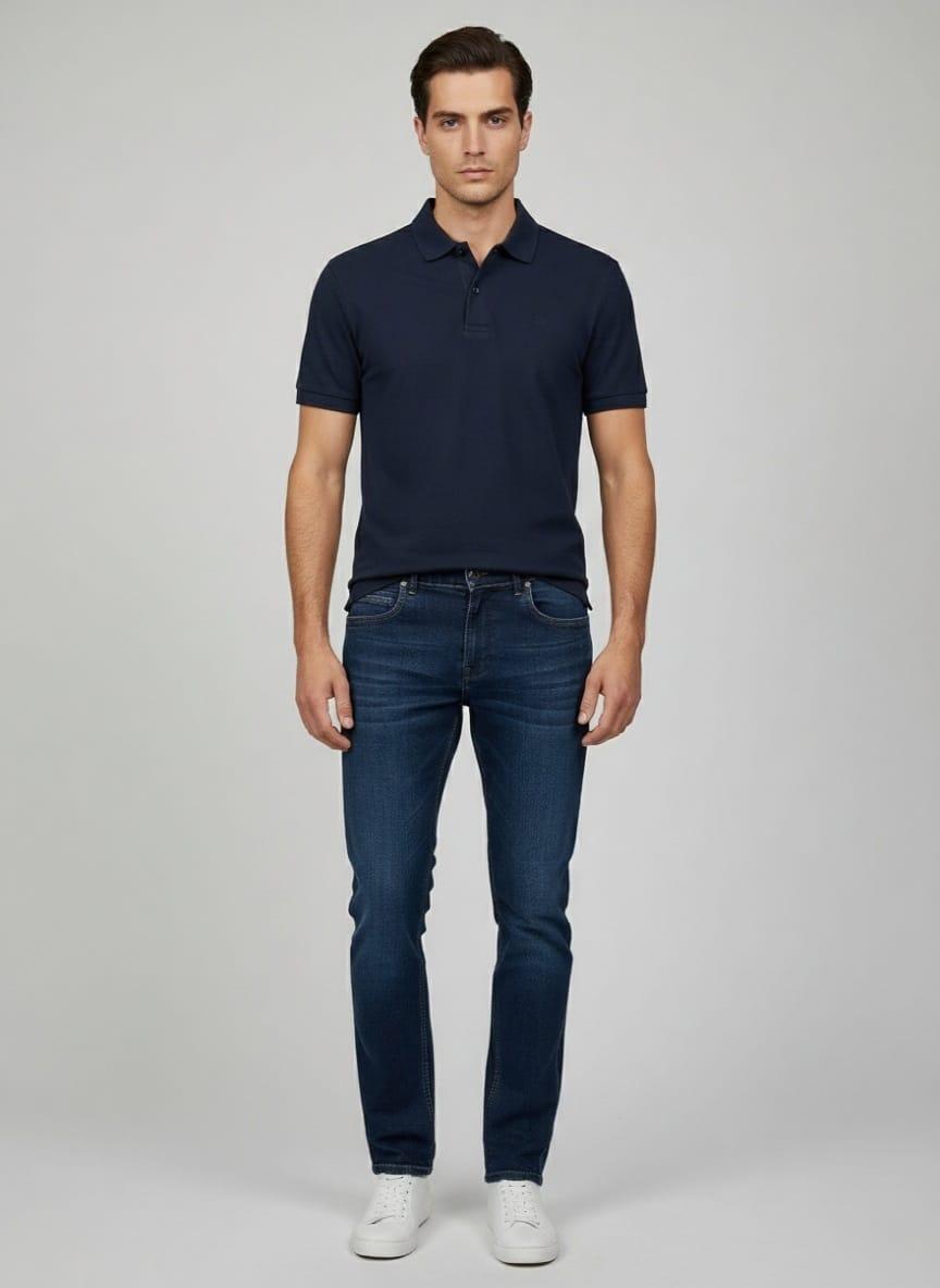 Elit Fashion Muške farmerke, Regular, Teget