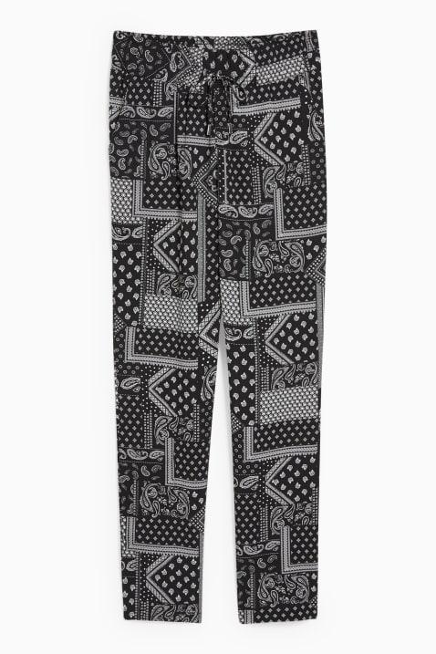 Selected image for C&A Ženske pantalone, Srednje visok struk, Crno-sive