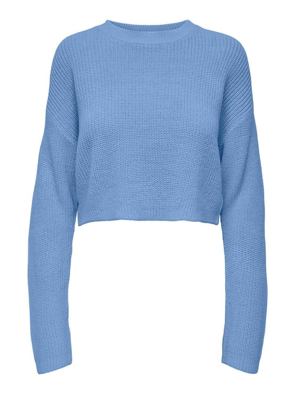 ONLY Ženski džemper CROPPED PULLOVER KNT NOOS plavi