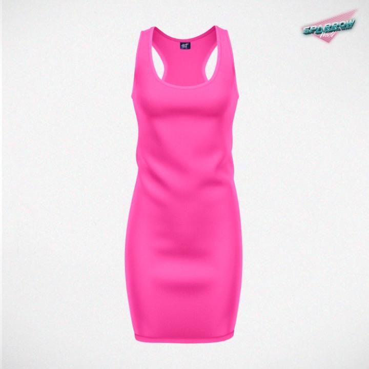 SPARROW Letnja haljina duga pink