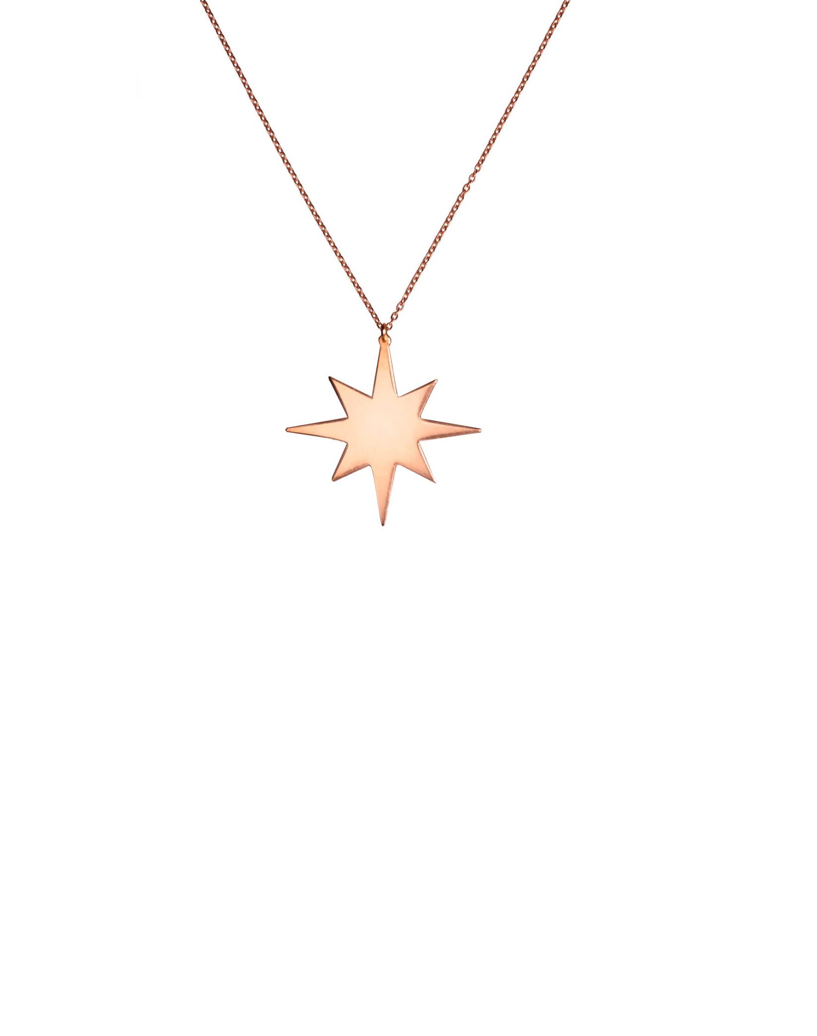 Selected image for WISH Ogrlica od rose gold pozlate North star