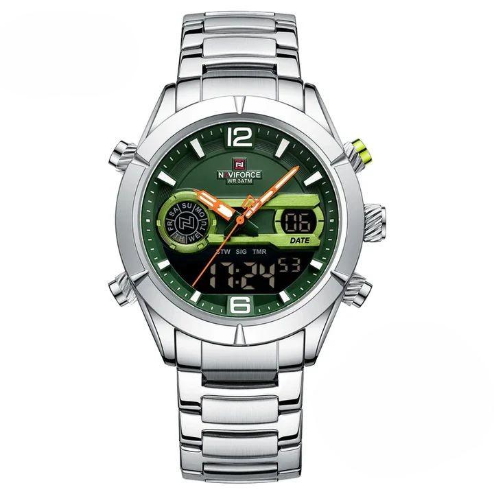 Naviforce Muški sat 9232, Srebrno - zeleni