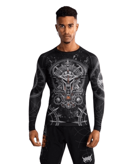 Venum Kompresiona majica Rashguard Gladiator 5.0, Dugi rukav, Crno-srebrna