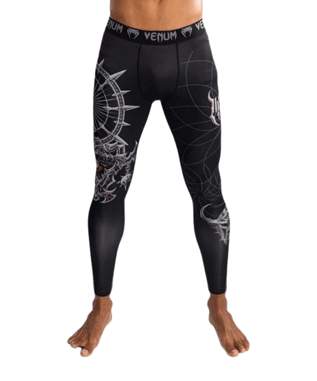 Venum Muške sportske helanke Gladiator 5.0, Crno-srebrne