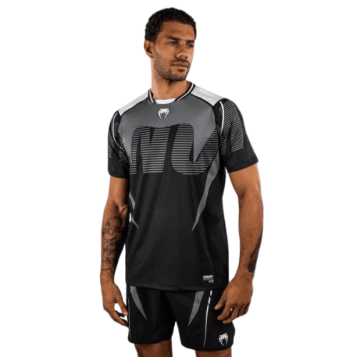 Venum Muška sportska majica Adrenaline, Dry Tech, Kratak rukav, Crno-siva